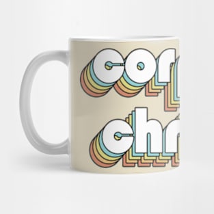 Corpus Cristi - Retro Rainbow Typography Faded Style Mug